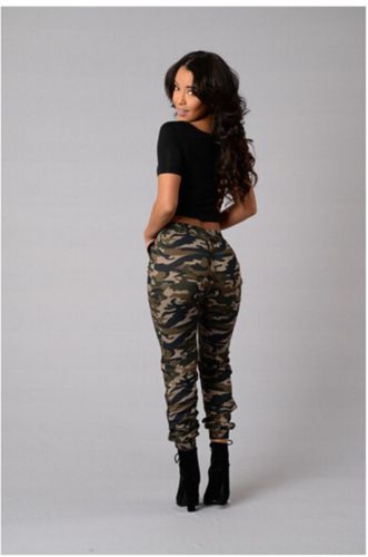 Army Green Camo Joggers